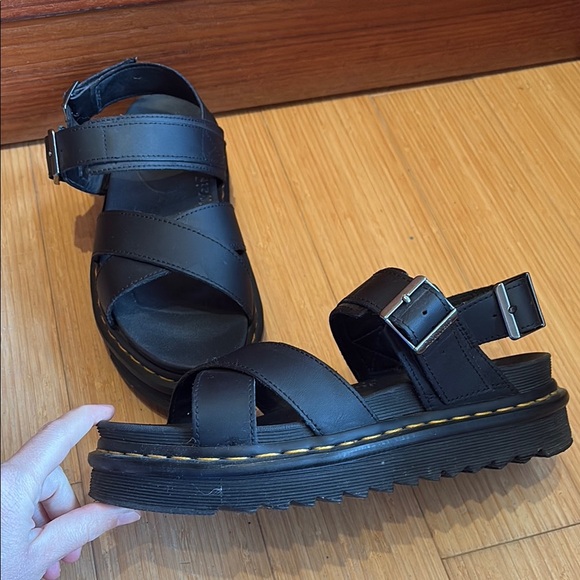 Dr. Martens Shoes - DR MARTENS Black Platform Sandals